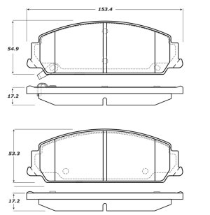Pontiac G8 Brake Pads - Stoptech - StopTech Street Touring - `08-`09