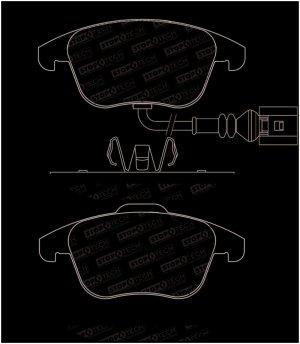 Volkswagen Tiguan Limited Brake Pads - Front - Stoptech - Street Performance - `17-`18
