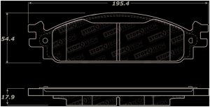 Lincoln MKT Brake Pads - Front - Stoptech - StopTech Street - 2010