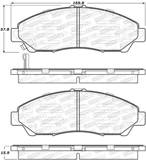 Honda Ridgeline Brake Pads - Front/Rear - Stoptech - Street - `17-`20