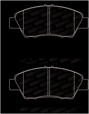 Honda Fit Brake Pads - Front - Stoptech - Street Brake Pads with Shims and Hardware - `09-`20