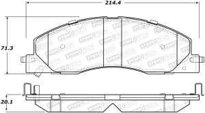 Dodge Ram 2500 Brake Pads - Rear - Stoptech - Street - `09-`10