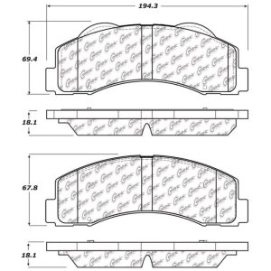 Lincoln Navigator Brake Pads - Front - Stoptech - Street Performance - `10-`20