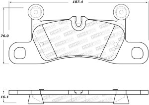 Volkswagen Touareg Brake Pads - Rear - Stoptech - Street Performance - `11-`18