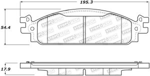 Ford Taurus Brake Pads - Front - Stoptech - Street - `11-`19