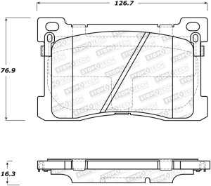 Kia K900 Brake Pads - Front - Stoptech - Street - `15-`17