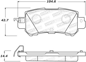 Mazda CX-5 Brake Pads - Front - Stoptech - ST Street - `13-`15 Mazda CX-5 Brake Pads - Front - Stoptech - ST Street - `13-`15