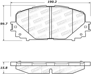 Toyota Yaris Brake Pads - Front - Stoptech - StopTech Street - `12-`18
