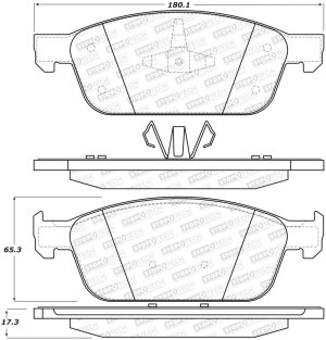 Ford Transit Connect Brake Pads - Front/Rear - Stoptech - ST Street - `14-`20 Ford Transit Connect Brake Pads - Front/Rear - Stoptech - ST Street - `14-`20