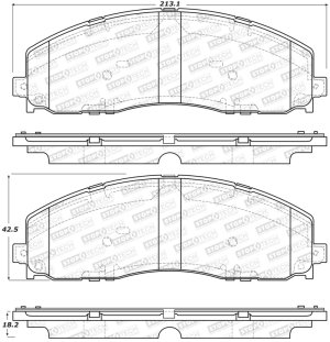 Ford F-450 Super Duty Brake Pads - Rear - Stoptech - Street - `13-`16