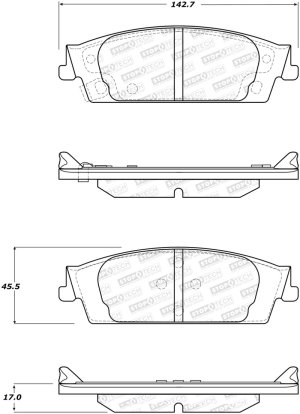 GMC Yukon Brake Pads - Front/Rear - Stoptech - OE-Style Design - `15-`20
