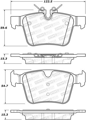 Volvo S60 Brake Pads - Front - Stoptech - Street, OE-Style - `19-`20