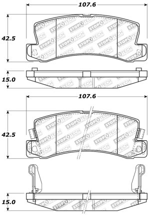 Lexus RX300 Brake Pads - Stoptech - Sport - `99-`03 Lexus RX300 Brake Pads - Stoptech - Sport - `99-`03