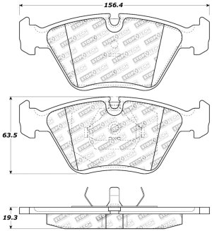 BMW Z3 Brake Pads - Front - Stoptech - ST Sport - `98-`02