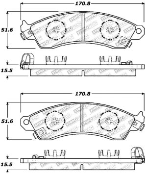 Ford Mustang Brake Pads - Stoptech - StopTech Performance - `94-`04