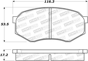 Toyota Tacoma Brake Pads - Front - Stoptech - Sport - `95-`04