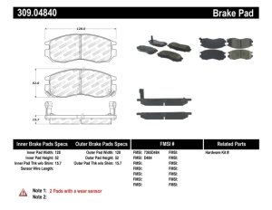 Mitsubishi Eclipse Brake Pads - Front - Stoptech - Sport - `90-`01