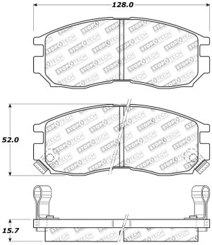 Mitsubishi Galant Brake Pads - Front - Stoptech - Sport - `89-`01 Mitsubishi Galant Brake Pads - Front - Stoptech - Sport - `89-`01
