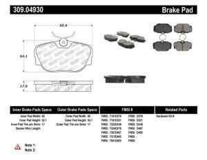 Land Rover Discovery Brake Pads - Stoptech - Sport - `99-`04
