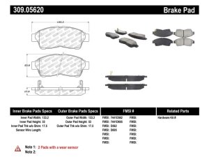 Toyota Camry Brake Pads - Stoptech - Sport - `97-`01