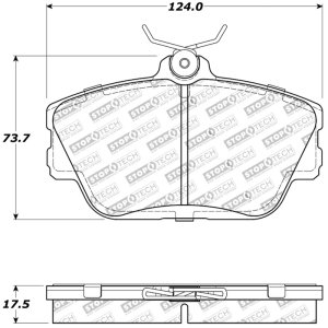 Ford Taurus Brake Pads - Stoptech - Sport - `96-`07 Ford Taurus Brake Pads - Stoptech - Sport - `96-`07