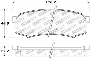 Lexus GX470 Brake Pads - Rear - Stoptech - Sport - `03-`09 Lexus GX470 Brake Pads - Rear - Stoptech - Sport - `03-`09
