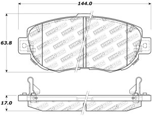 Lexus GS400 Brake Pads - Front - Stoptech - Sport - `98-`00