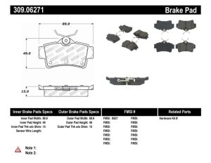 Ford Mustang Brake Pads - Stoptech - Sport Performance - `94-`04