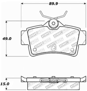 Ford Mustang Brake Pads - Stoptech - Sport Performance - `94-`04