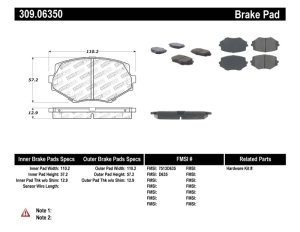 Mazda Miata Brake Pads - Front - Stoptech - ST Sport - `94-`02 Mazda Miata Brake Pads - Front - Stoptech - ST Sport - `94-`02
