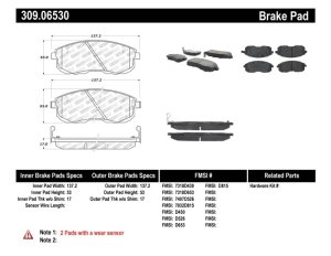 Nissan Altima Brake Pads - Front - Stoptech - ST Sport - `93-`01 Nissan Altima Brake Pads - Front - Stoptech - ST Sport - `93-`01