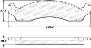 Ford E-350 Econoline Brake Pads - Rear - Stoptech - Sport - `95-`07 Ford E-350 Econoline Brake Pads - Rear - Stoptech - Sport - `95-`07