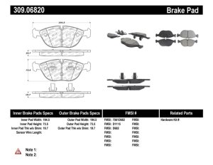 Audi TT Quattro Brake Pads - Stoptech - Sport - `04-`06 Audi TT Quattro Brake Pads - Stoptech - Sport - `04-`06