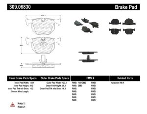 BMW 740i Brake Pads - Stoptech - Sport - `95-`01