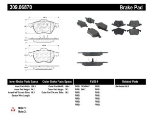 Audi TT Brake Pads - Stoptech - Sport - 2000