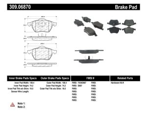 Audi TT Brake Pads - Stoptech - Sport - 2000