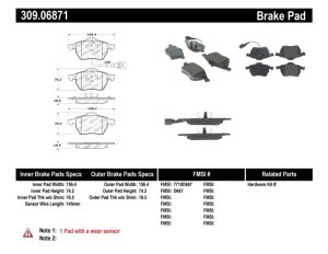 Audi A3 Brake Pads - Performance - Front - Stoptech - Sport - `98-`04 Audi A3 Brake Pads - Performance - Front - Stoptech - Sport - `98-`04