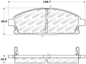 Nissan X-Trail Brake Pads - Rear - Stoptech - Sport - `02-`07 Nissan X-Trail Brake Pads - Rear - Stoptech - Sport - `02-`07