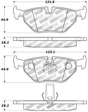 BMW 525i Brake Pads - Stoptech - Sport - `01-`03 BMW 525i Brake Pads - Stoptech - Sport - `01-`03