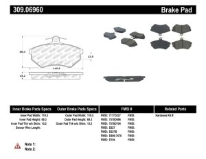 Volkswagen Cabrio Brake Pads - Stoptech - Performance - `94-`02