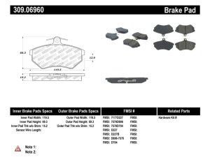 Volkswagen Cabrio Brake Pads - Stoptech - Performance - `94-`02