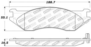 Ford Expedition Brake Pads - Rear - Stoptech - Sport - `97-`02 Ford Expedition Brake Pads - Rear - Stoptech - Sport - `97-`02
