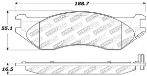 Ford Expedition Brake Pads - Rear - Stoptech - Sport - `97-`02 Ford Expedition Brake Pads - Rear - Stoptech - Sport - `97-`02