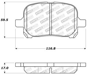 Toyota Camry Brake Pads - Stoptech - Sport - `97-`01