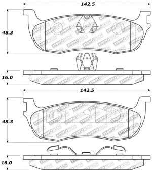 Ford Expedition Brake Pads - Front - Stoptech - Sport - `97-`02 Ford Expedition Brake Pads - Front - Stoptech - Sport - `97-`02