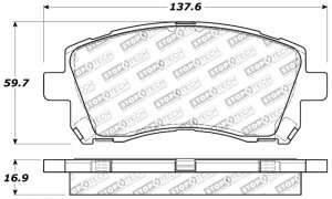 Subaru Forester Brake Pads - Front - Stoptech - Sport - `98-`02