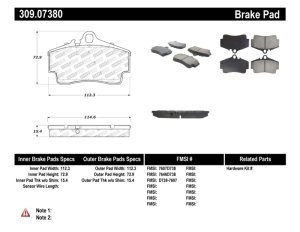 Porsche Boxster Brake Pads - Rear - Stoptech - Sport - `97-`12