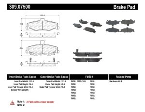 Pontiac Firebird Brake Pads - Stoptech - Sport - `98-`02
