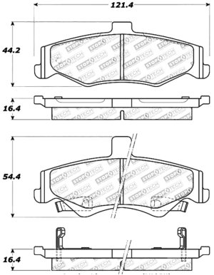 Pontiac Firebird Brake Pads - Stoptech - Sport - `98-`02