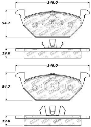 Volkswagen CrossFox Brake Pads - Stoptech - Sport - `06-`17